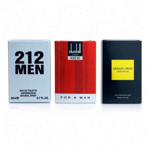3 Testers | 212 Men | Dunhill Red | Armani Prive Royal Oud