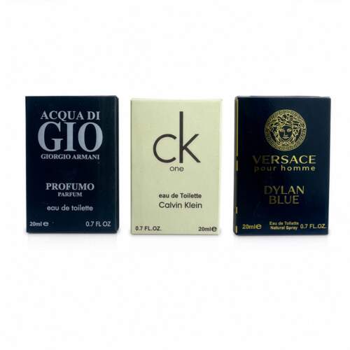 3 Testers | Aqua Di Gio | CK One | Versace Dylan Blue