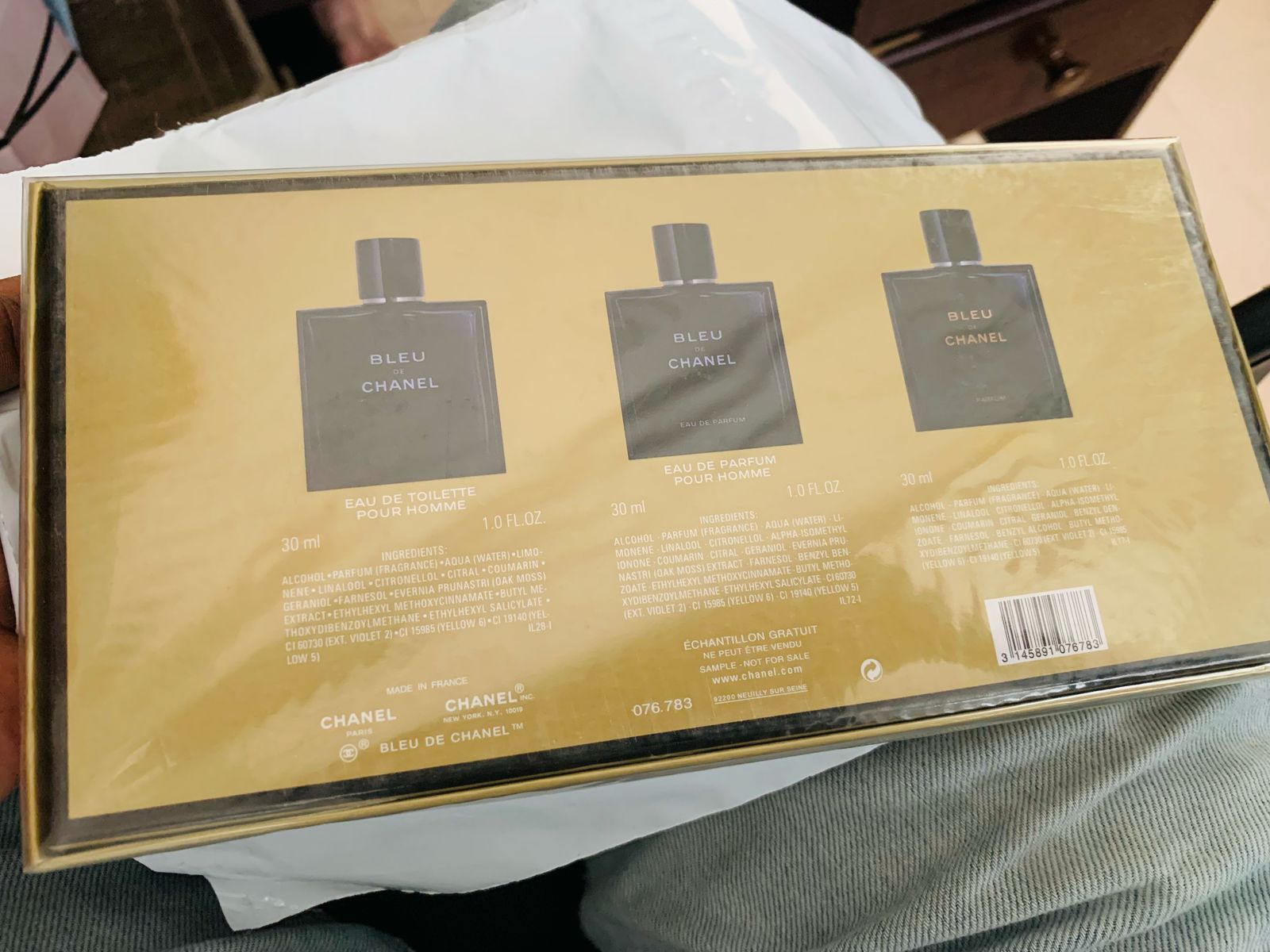 Bleu De Chanel 3 In 1 New Gift Set 3x30mL photo review