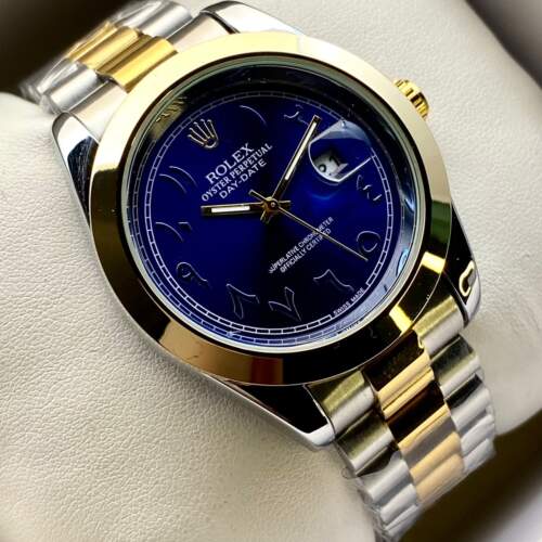 Rolex Arabic Dual Tone (Blue Dial)