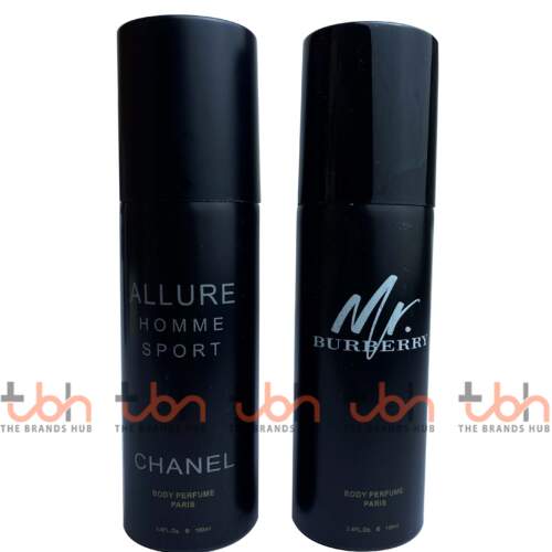 Set of Two Body Sprays | Chanel Allure Homme Sport & Mr. Burberry