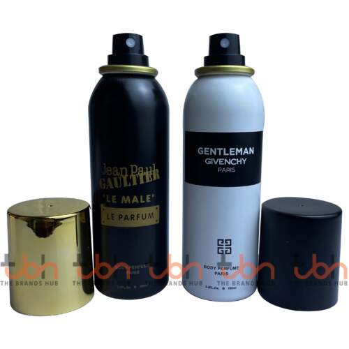 Set of Two Body Sprays | Jean Paul Gaultier Le Male Le Parfum & Givenchy Gentleman