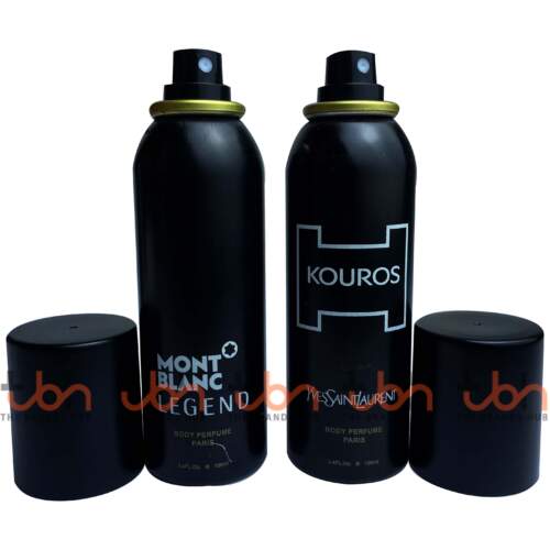 Set of Two Body Sprays | Montblanc Legend & Yves Saint Laurent Kouros