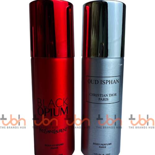 Set of Two Body Sprays | Yves Saint Laurent Black Opium & Dior Oud Isphan