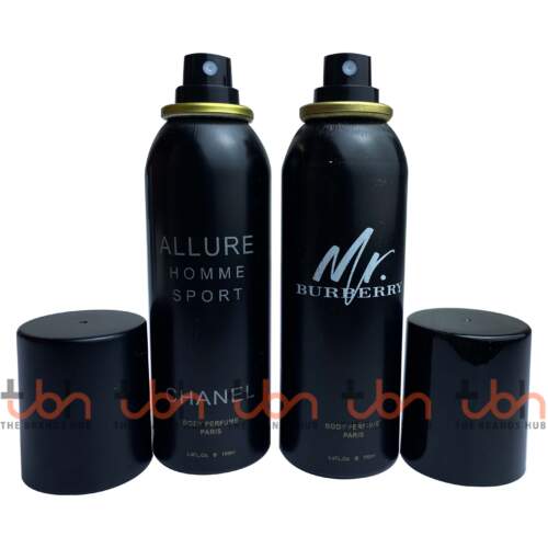 Set of Two Body Sprays | Chanel Allure Homme Sport & Mr. Burberry