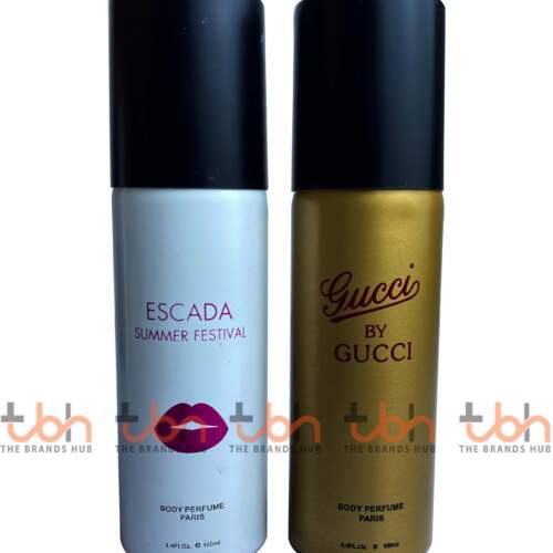 Set of Two Body Sprays | Escada Summer Festival & Gucci By Gucci
