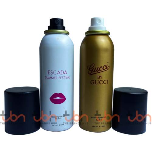 Set of Two Body Sprays | Escada Summer Festival & Gucci By Gucci