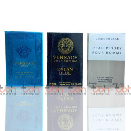 3 Testers | Versace Eros EDT | Versace Dylan Blue | Issey Miyake L'Eau D'Issey